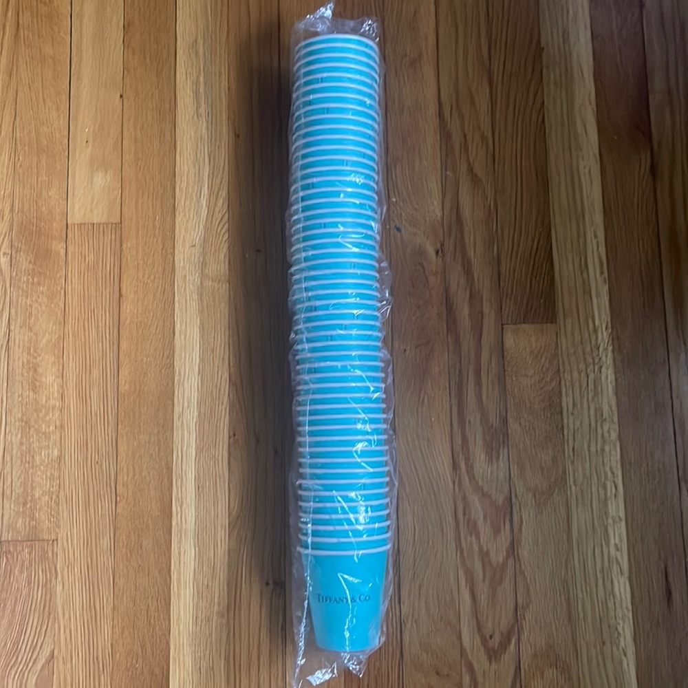 Tiffany paper drinking cups